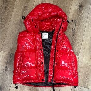 S13 Women’s Red Puffer Hooded Jacket